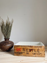 Load image into Gallery viewer, Vintage 1950s NESTLE wooden crate