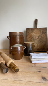 Antique French stoneware pots