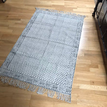 Load image into Gallery viewer, DHURRIE #3 | Handmade Block Printed Indian Cotton Rug