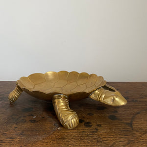 Vintage Brass Turtle Dish Empty Pocket