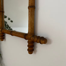 Load image into Gallery viewer, Vintage Faux Bamboo mirror
