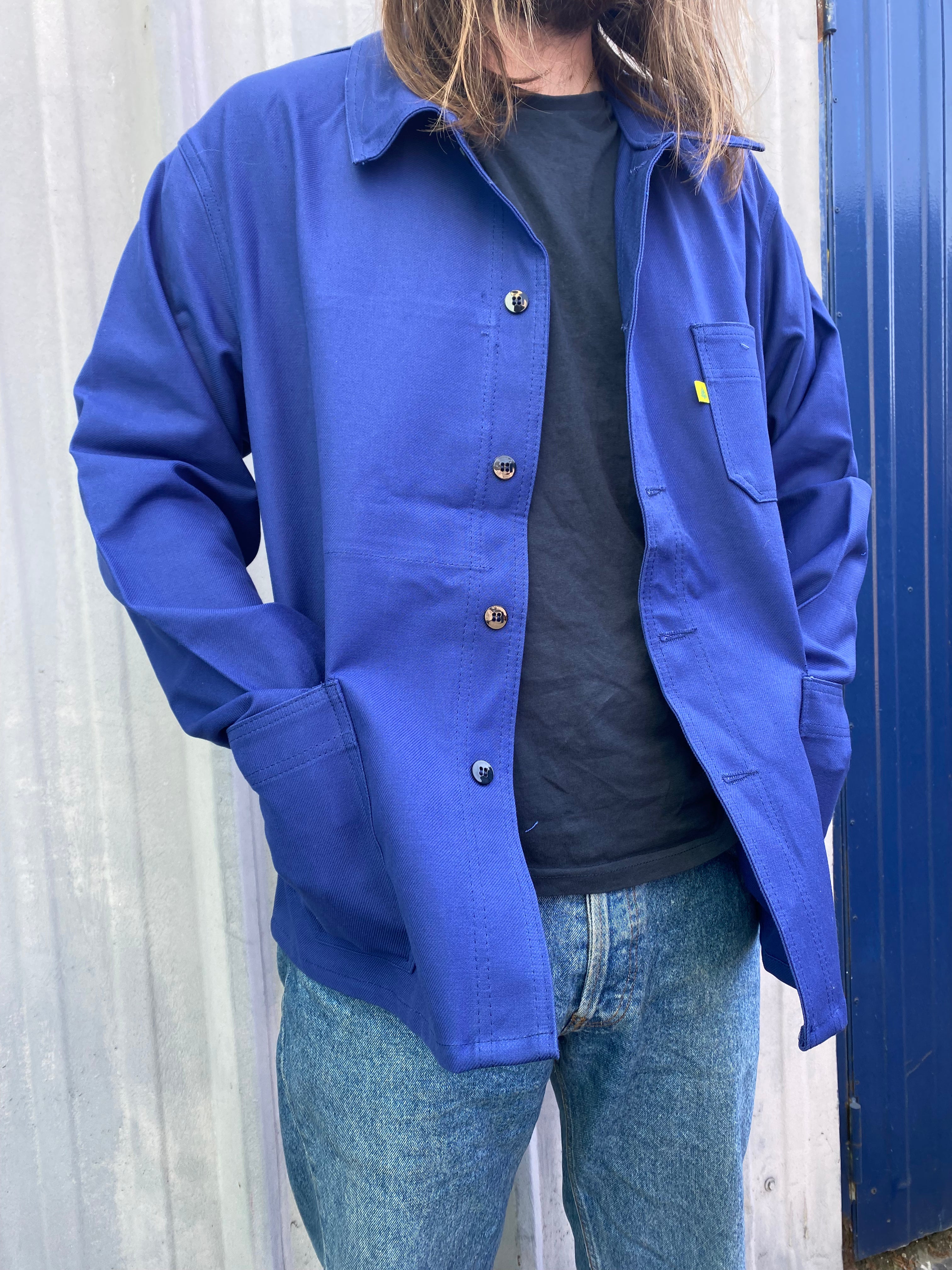 Blue sales workman's jacket
