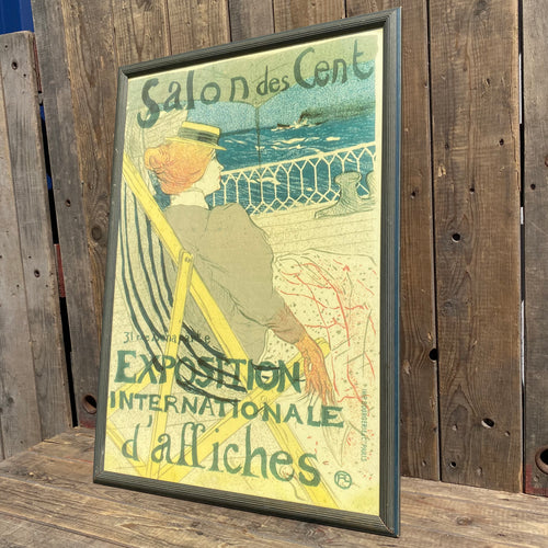 Framed vintage poster