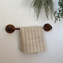 Load image into Gallery viewer, Vintage hardwood towel holder