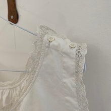 Load image into Gallery viewer, Vintage French White lace trim cotton nightie