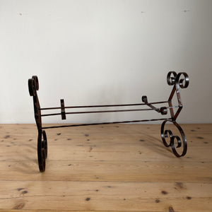 Vintage French Wrought Iron planter stand