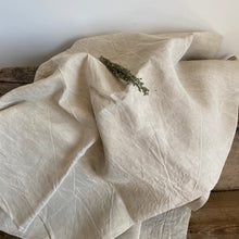 Load image into Gallery viewer, Antique French raw unbleached linen sheets 220x260cm