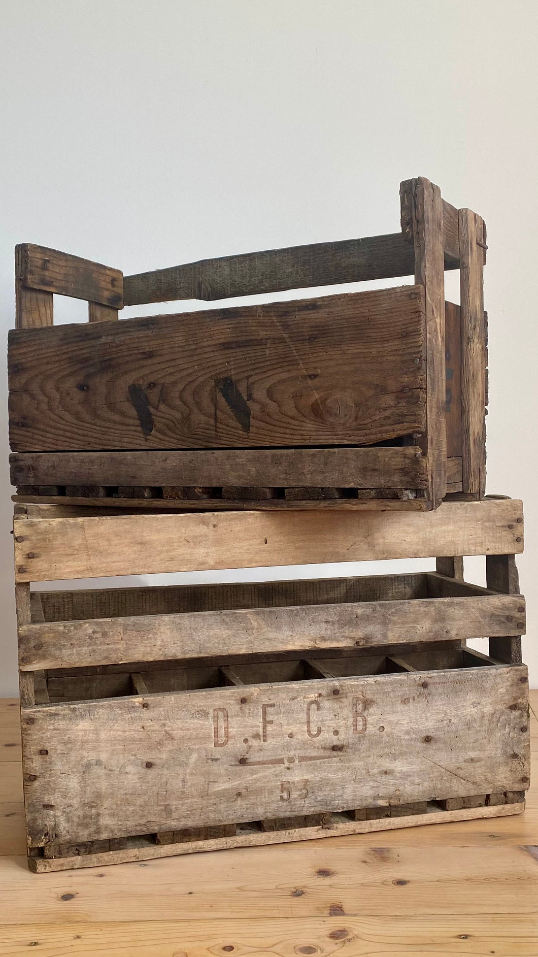 Vintage Bottle crates