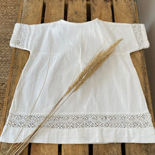 Load image into Gallery viewer, Vintage French handmade cotton broderie baby dress 0-3months « 