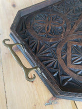 Load image into Gallery viewer, Hardwood carved tray