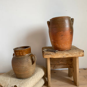 Large Vintage French Sandstone preserving pot