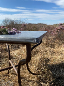 Vintage Zinc Bistro table
