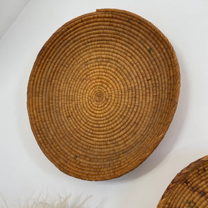 Vintage large Berber rattan baskets