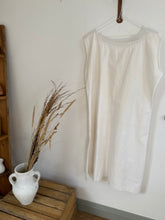 Load image into Gallery viewer, Vintage Handmade L/XL white cotton nightie