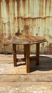 Old rustic oak coffee table