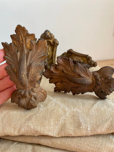 Vintage French Rococo curtain tie backs