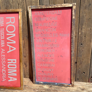 Vintage French SNCF screen printing frames