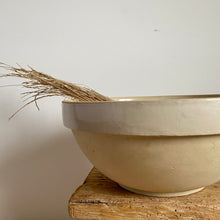 Load image into Gallery viewer, Vintage French Provincial XL Sandstone dough bowl