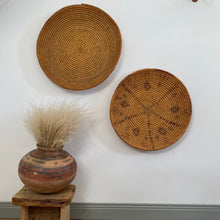Load image into Gallery viewer, Vintage large Berber rattan baskets