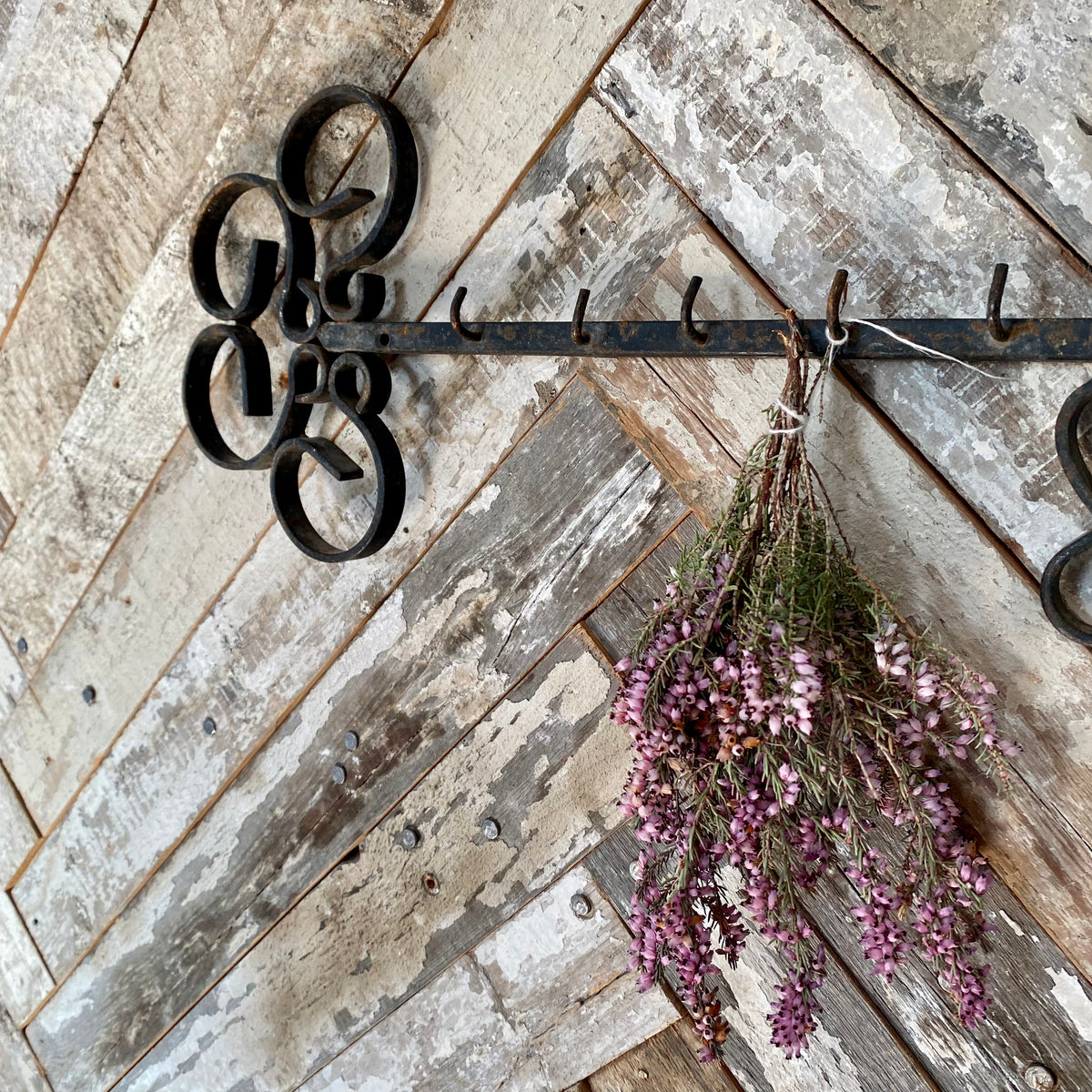 Vintage wrought iron key hook – Scenes & Stories