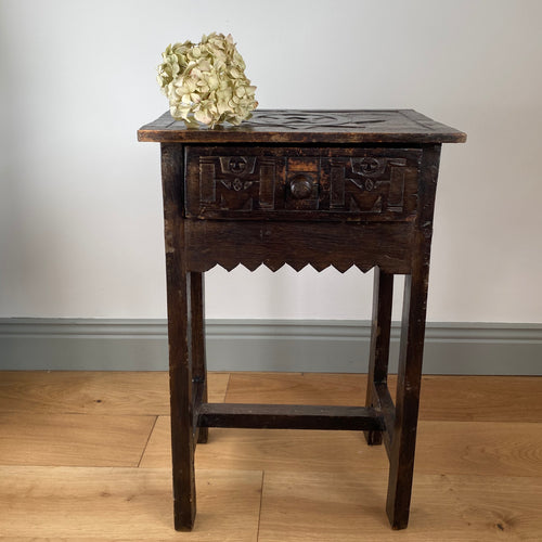 Handmade primitive style bedside table