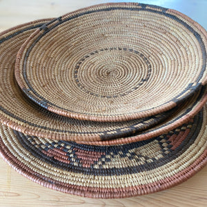 Vintage North African basket bowls